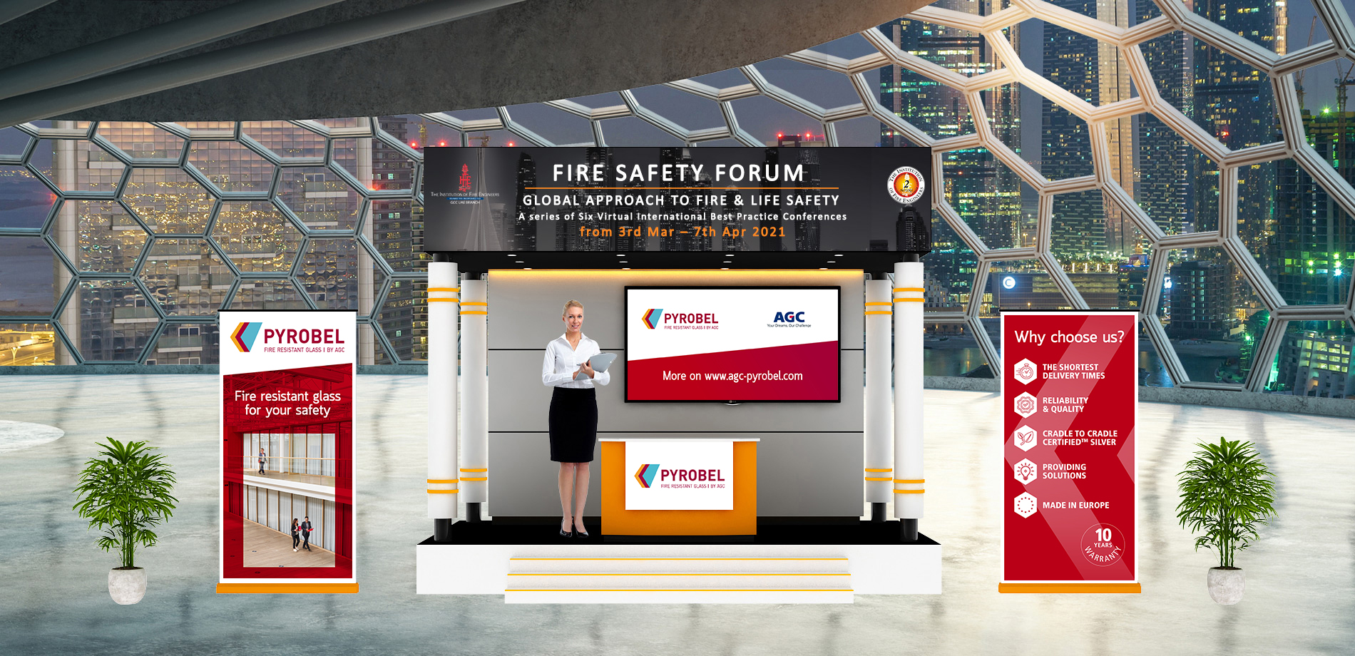 Virtual Photo stand Pyrobel on Fire Safety Forum Dubai